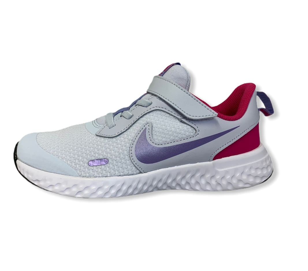 Nike 5 Little Kids Football Grey/Purple/Fireberry 31 - Color: Football Grey/Purple/Fireberry | Size: 31